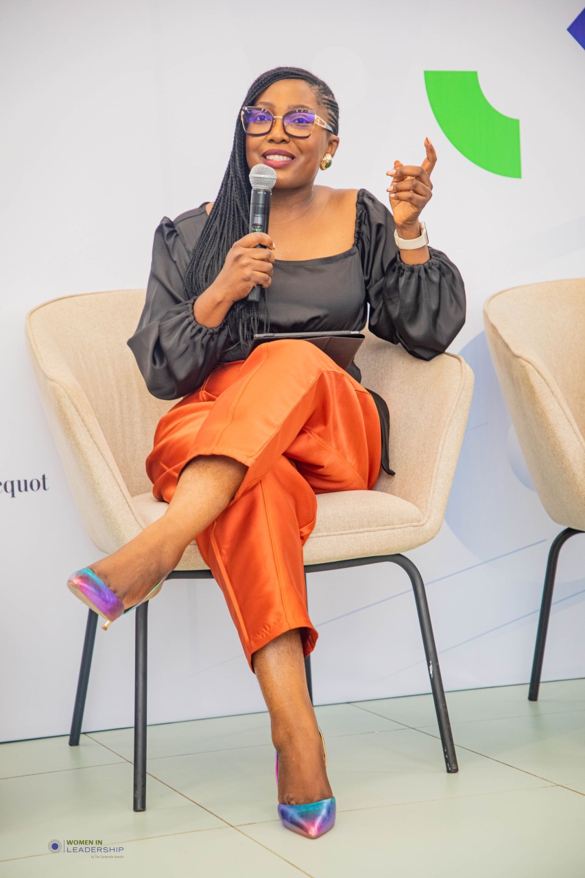 Irene speaking on a leadership panel